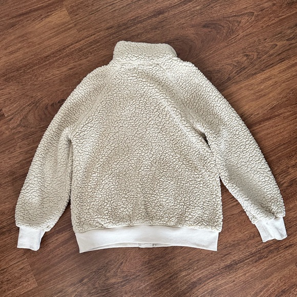 MEROKEETY Womens Long Sleeve Button Sherpa Jacket - Picture 6 of 6